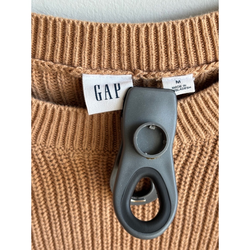 Gap Tan Striped Sweater Women Medium - Picture 3 of 7